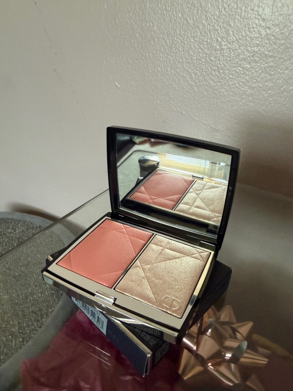 Dior Coral Blush & Champagne Highlighter Duo Diorivera